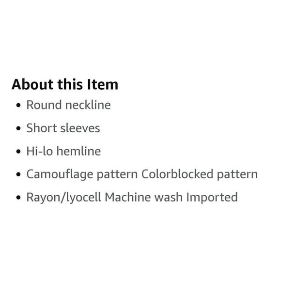 Michael Kors Camo Print Mixed Media Short Sleeve Tee Top T-Shirt EUC - Picture 5 of 5